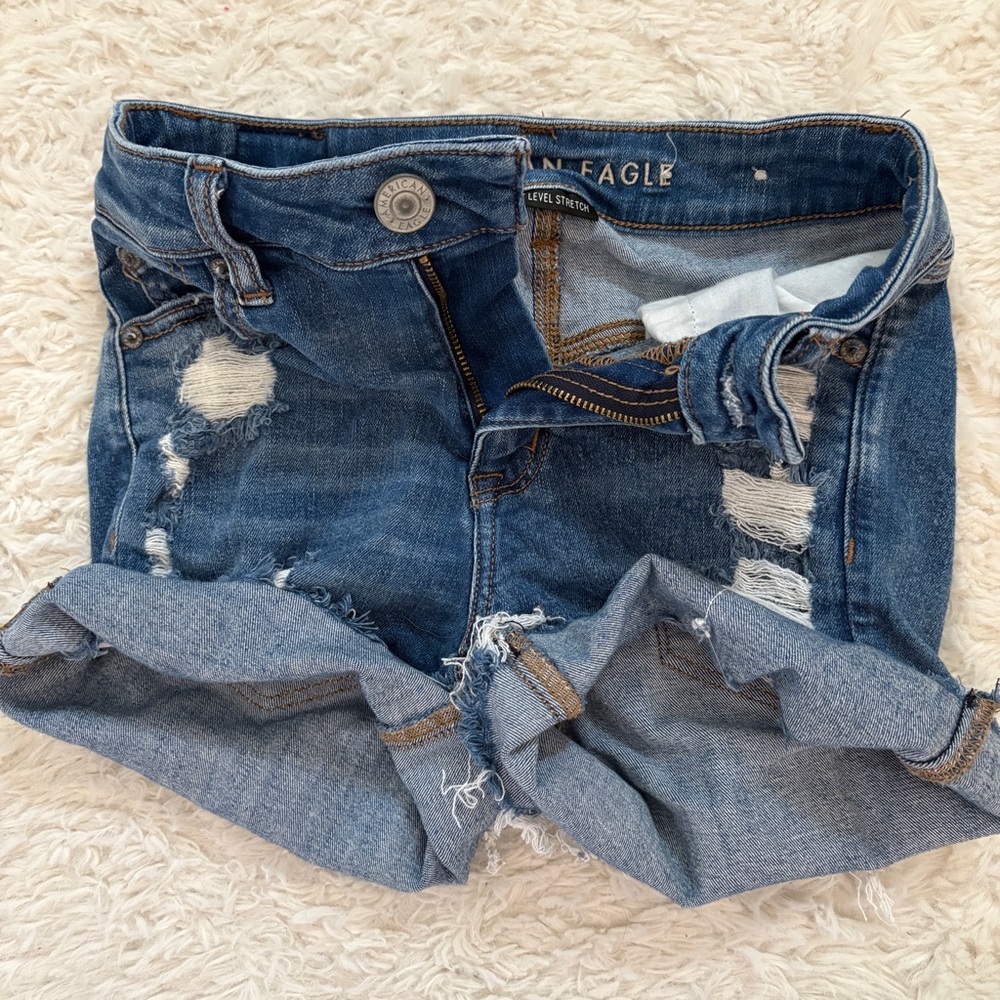 American Eagle Outfitters Blue Distressed Jeans Classic Style